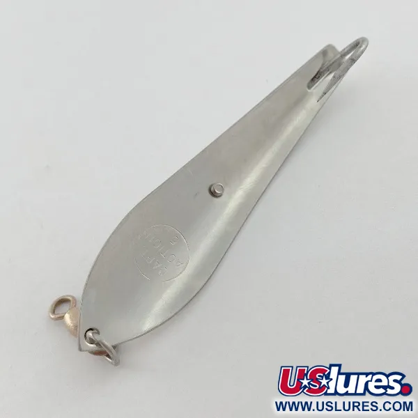 Vintage  Other Capt Action 5, 2/5oz nickel fishing spoon #23564