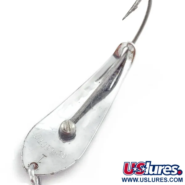 Vintage  Barracuda Reflecto #1, 3/16oz nickel fishing spoon #23565