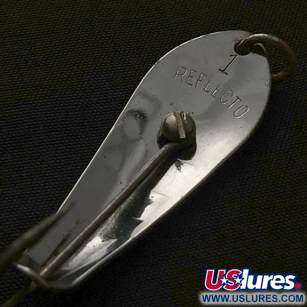 Vintage  Barracuda Reflecto #1, 3/16oz nickel fishing spoon #23565