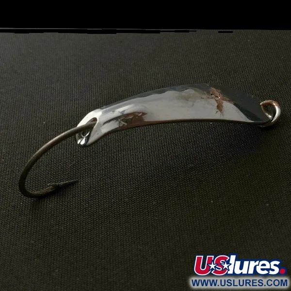 Vintage  Barracuda Reflecto #1, 3/16oz nickel fishing spoon #23565