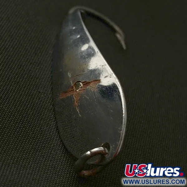 Vintage  Barracuda Reflecto #1, 3/16oz nickel fishing spoon #23565