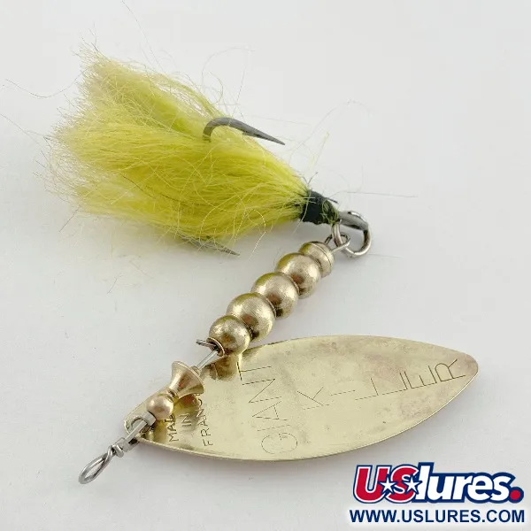 Vintage   Mepps Giant Killer, 1oz gold spinning lure #23568