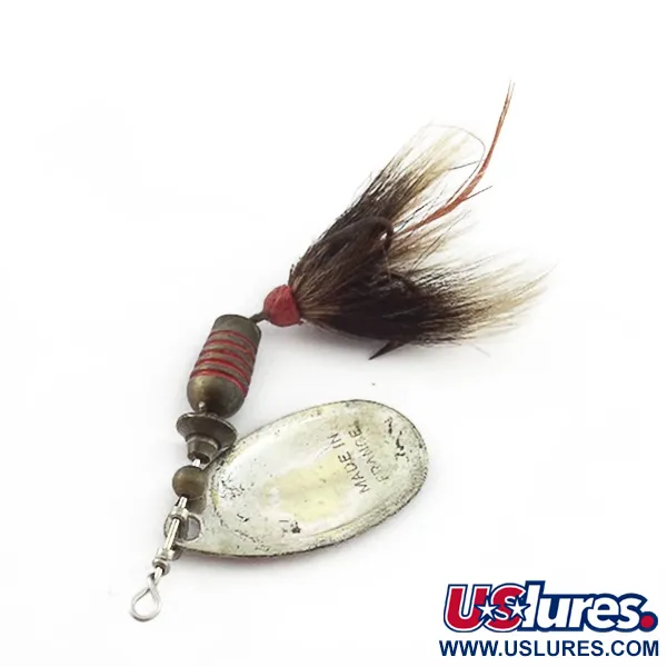 Vintage   Mepps Aglia 3 dressed (squirrel tail)  (1960s), 1/4oz silver spinning lure #23570