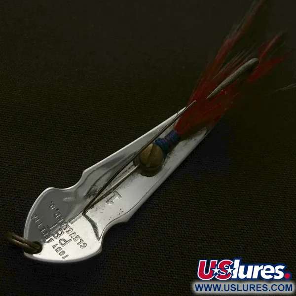 Vintage  Tony Accetta Tony Acetta Pet Spoon 13, 1/4oz nickel fishing spoon #23571