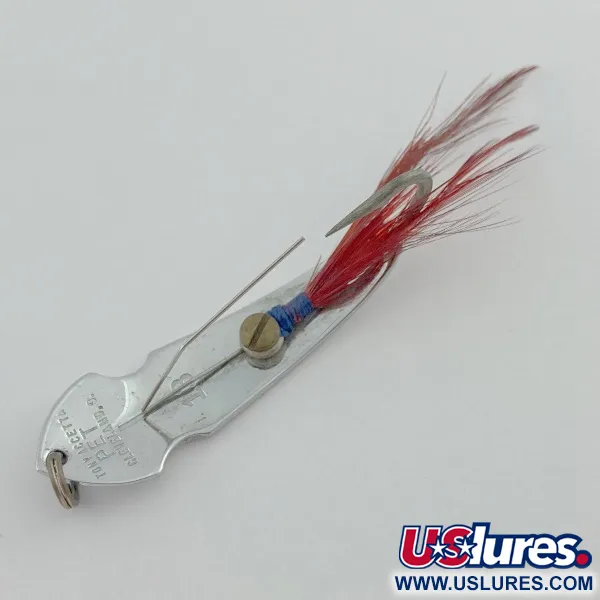 Vintage  Tony Accetta Tony Acetta Pet Spoon 13, 1/4oz nickel fishing spoon #23571