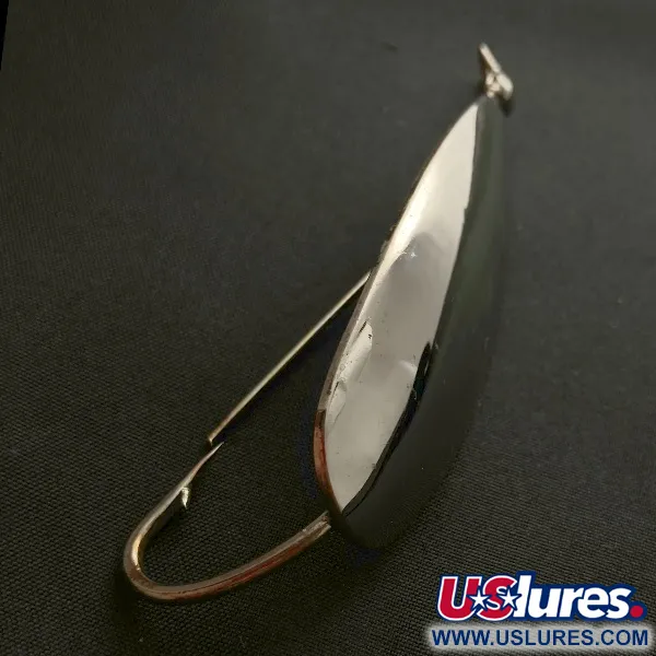 Vintage   Johnson Silver Minnow Weedless, 3/5oz nickel fishing spoon #23574