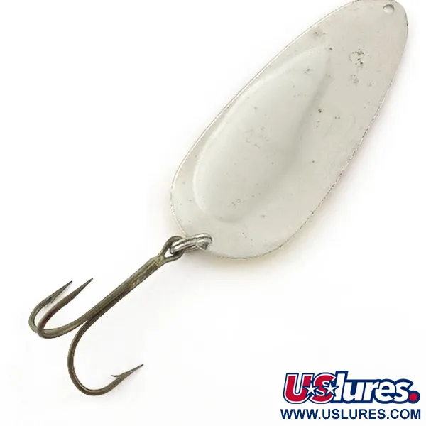 Vintage  Lindy / Little Joe Lindy Gator , 1 2/3oz nickel/yellow/red fishing spoon #23584