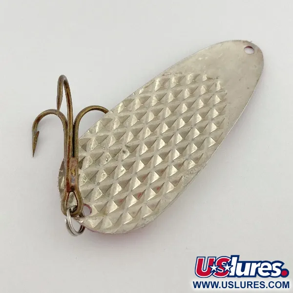 Vintage  Lindy / Little Joe Lindy Gator , 2oz red/white/nickel fishing spoon #23586