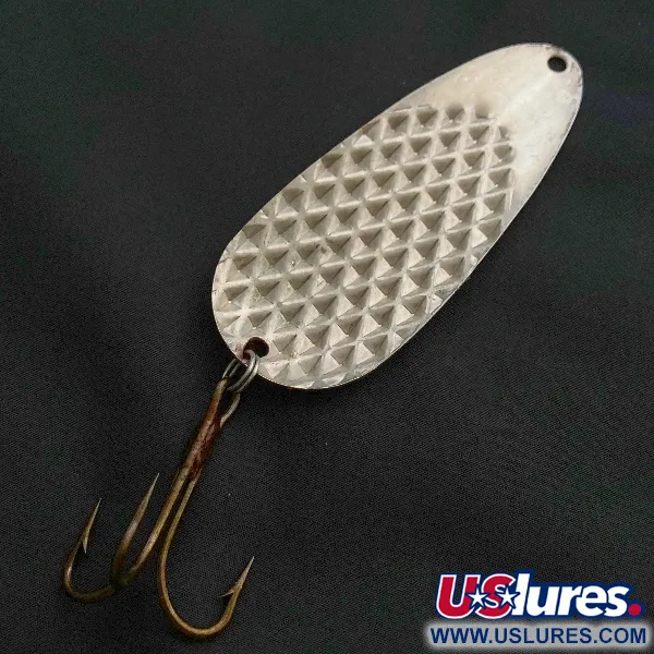 Vintage  Lindy / Little Joe Lindy Gator , 2oz red/white/nickel fishing spoon #23586