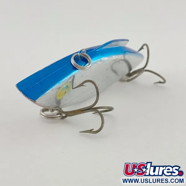 Vintage   Bill Lewis Rat-L-Trap, 1/2oz nickel/blue fishing lure #23587