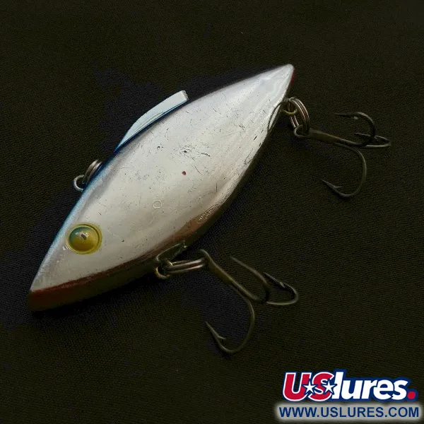 Vintage   Bill Lewis Rat-L-Trap, 1/2oz nickel/blue fishing lure #23587