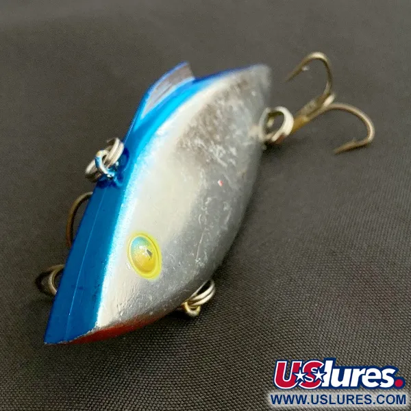 Vintage   Bill Lewis Rat-L-Trap, 1/2oz nickel/blue fishing lure #23587