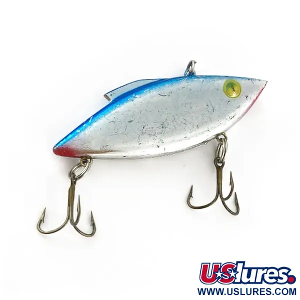 Vintage   Bill Lewis Rat-L-Trap, 1/2oz nickel/blue fishing lure #23587