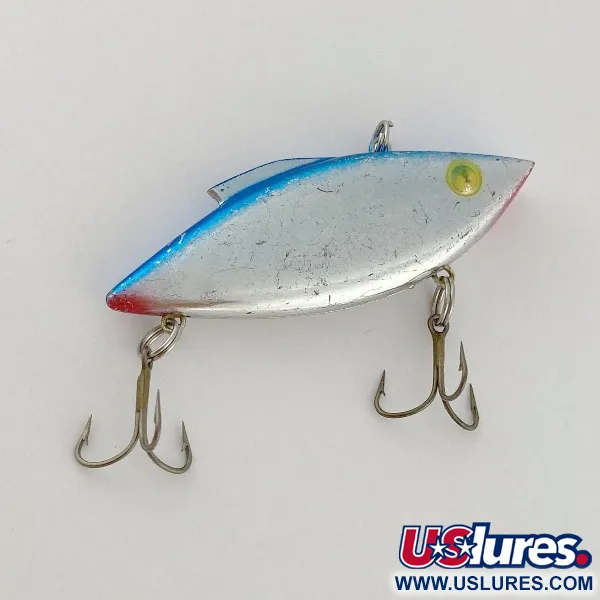 Vintage   Bill Lewis Rat-L-Trap, 1/2oz nickel/blue fishing lure #23587