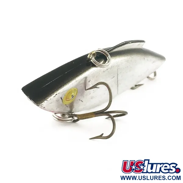 Vintage   Bill Lewis Rat-L-Trap, 1/2oz Chrome Black Back fishing lure #23588