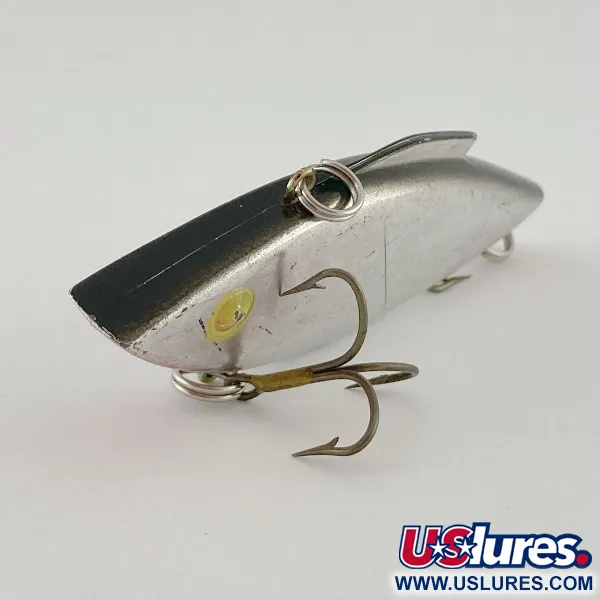 Vintage   Bill Lewis Rat-L-Trap, 1/2oz Chrome Black Back fishing lure #23588