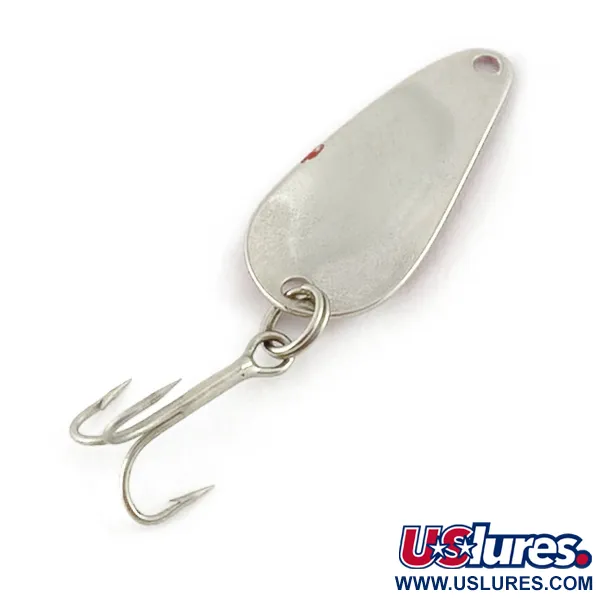 Vintage   Weller Gypsy King Deluxe, 3/64oz nickel/white/black fishing spoon #23599