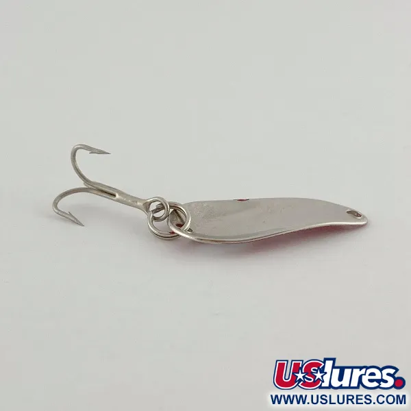 Vintage   Weller Gypsy King Deluxe, 3/64oz nickel/white/black fishing spoon #23599