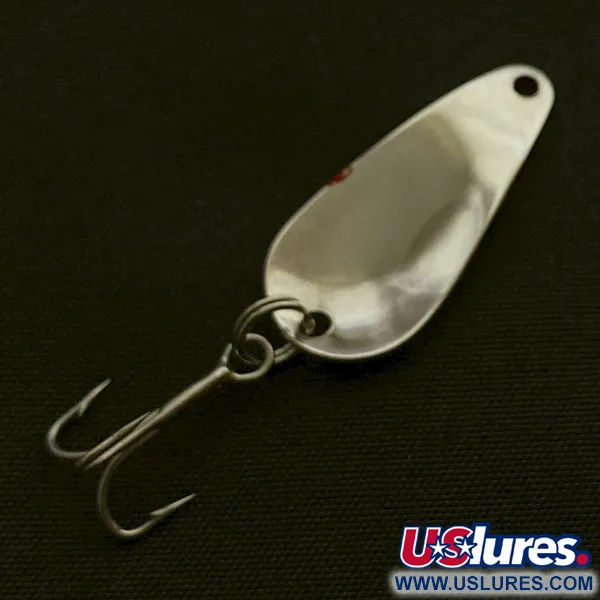 Vintage   Weller Gypsy King Deluxe, 3/64oz nickel/white/black fishing spoon #23599