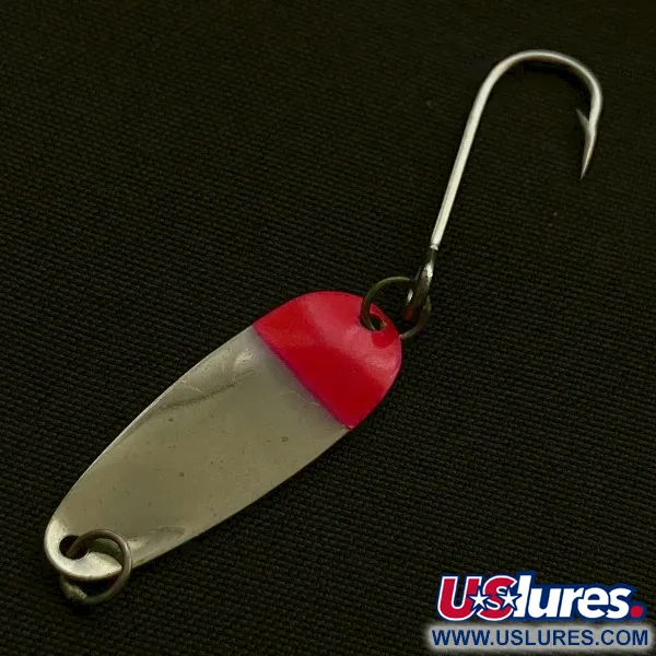 Vintage  Dick Nite Spoons Dick Nite, 1/32oz nickel/red fishing spoon #23603