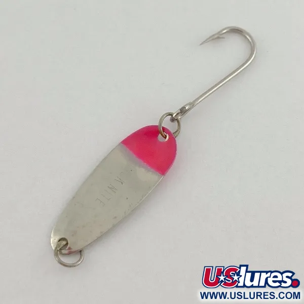Vintage  Dick Nite Spoons Dick Nite, 1/32oz nickel/red fishing spoon #23603