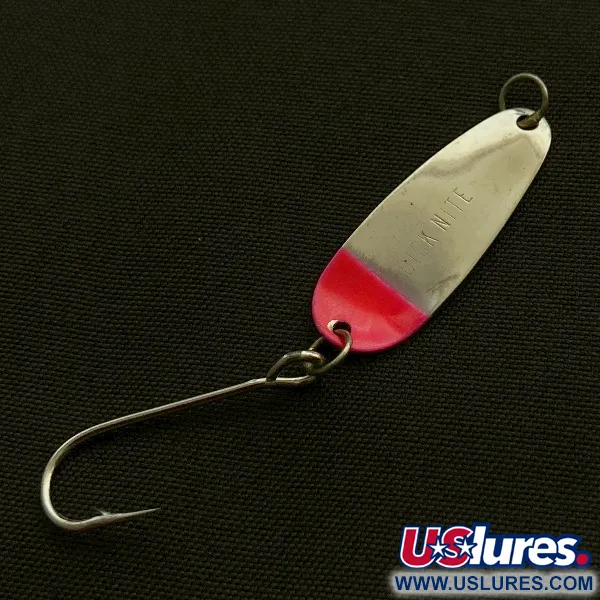 Vintage  Dick Nite Spoons Dick Nite, 1/32oz nickel/red fishing spoon #23603