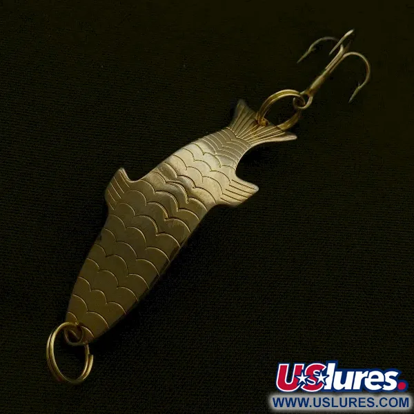 Vintage   Acme Phoeb, 3/16oz gold fishing spoon #23612