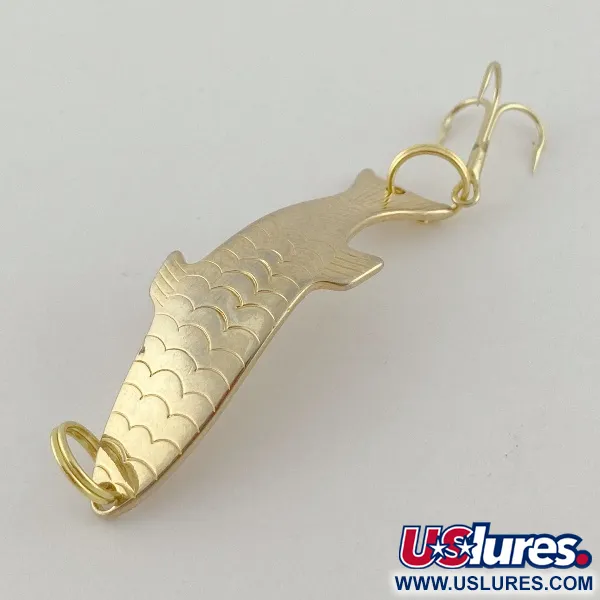 Vintage   Acme Phoeb, 3/16oz gold fishing spoon #23612