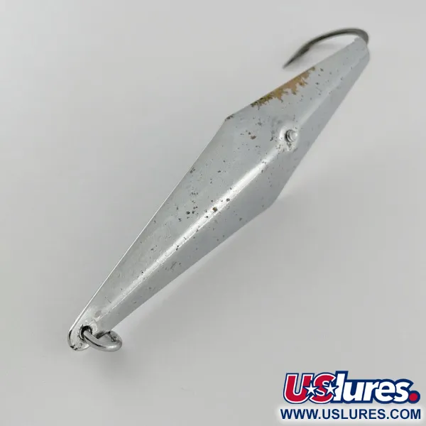 Vintage  James E. Clark  Clark Spoon Squid, 1 1/4oz Nickel fishing spoon #23614