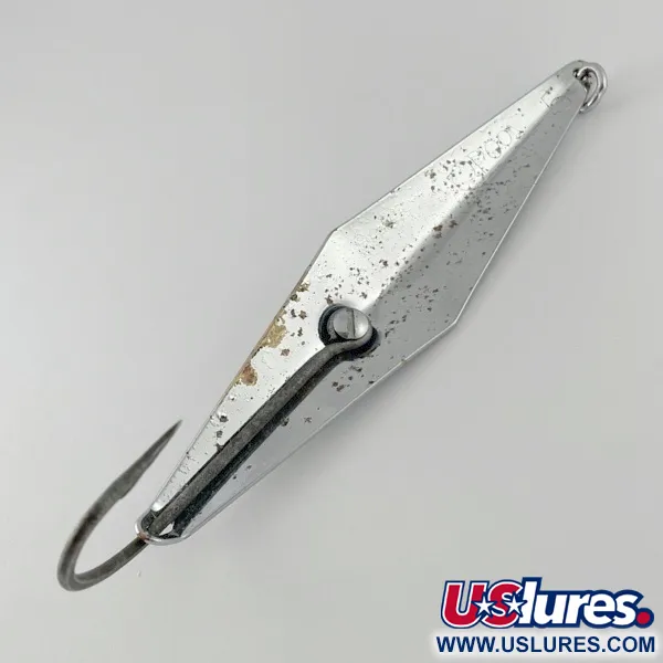 Vintage  James E. Clark  Clark Spoon Squid, 1 1/4oz Nickel fishing spoon #23614