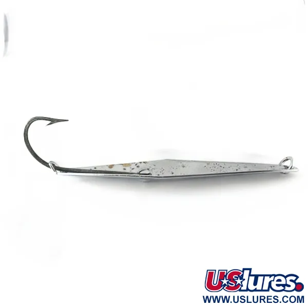 Vintage  James E. Clark  Clark Spoon Squid, 1 1/4oz Nickel fishing spoon #23614