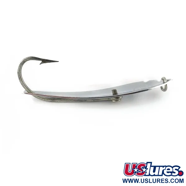 Vintage   Buck Spoon White, 3/4oz nickel fishing spoon #23616