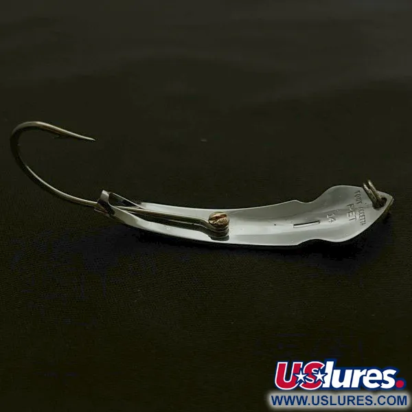 Vintage   Tony Accetta Pet Spoon 14, 1/4oz никель fishing spoon #23618