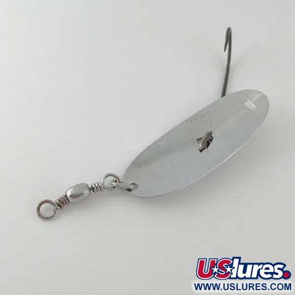 Vintage   Pflueger Record 4 №1832, 2/5oz Nickel fishing spoon #23621