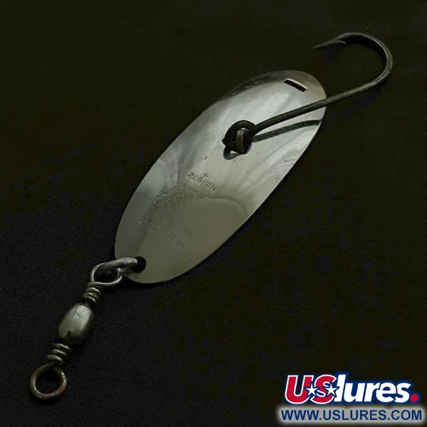Vintage   Pflueger Record 4 №1832, 2/5oz Nickel fishing spoon #23621