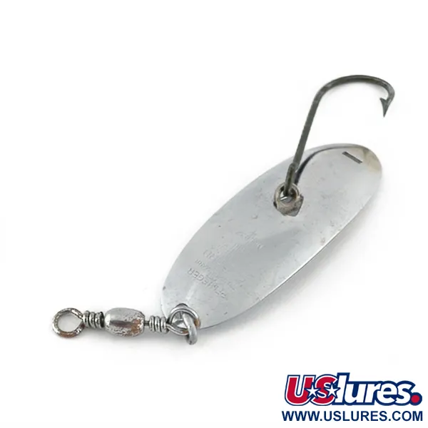 Vintage   Pflueger Record 4 №1832, 2/5oz Nickel fishing spoon #23621