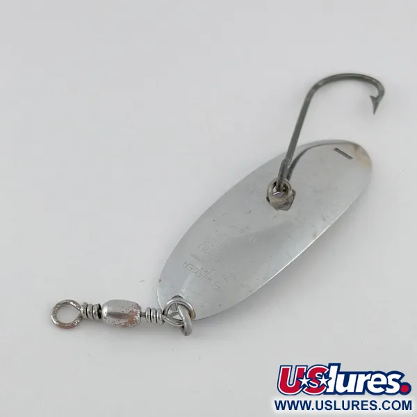 Vintage   Pflueger Record 4 №1832, 2/5oz Nickel fishing spoon #23621