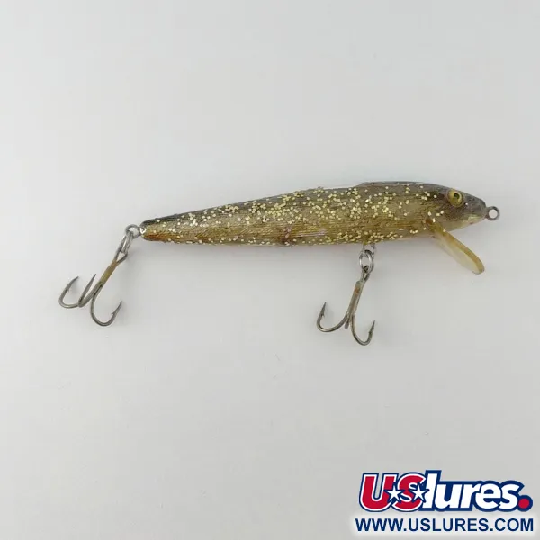 Vintage   Bill Norman Shiner Minnow, 1/3oz gold fishing lure #23622