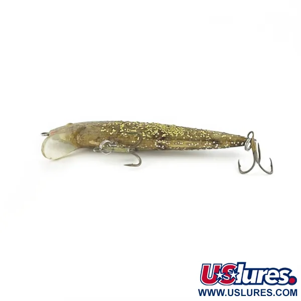 Vintage   Bill Norman Shiner Minnow, 1/3oz gold fishing lure #23622