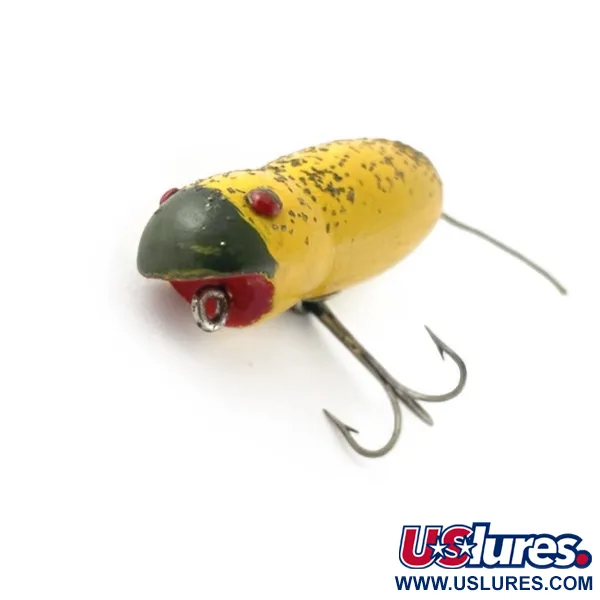 Vintage  Horrocks-Ibbotson Vintage Horrocks Ibbotson HICO Mouse Tack Eye , 1/2oz yellow /metal eyes fishing lure #23623
