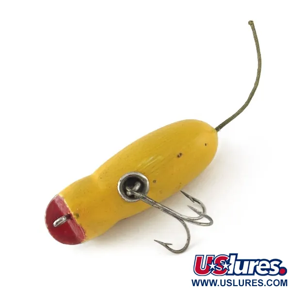 Vintage  Horrocks-Ibbotson Vintage Horrocks Ibbotson HICO Mouse Tack Eye , 1/2oz yellow /metal eyes fishing lure #23623