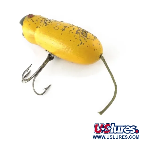 Vintage  Horrocks-Ibbotson Vintage Horrocks Ibbotson HICO Mouse Tack Eye , 1/2oz yellow /metal eyes fishing lure #23623