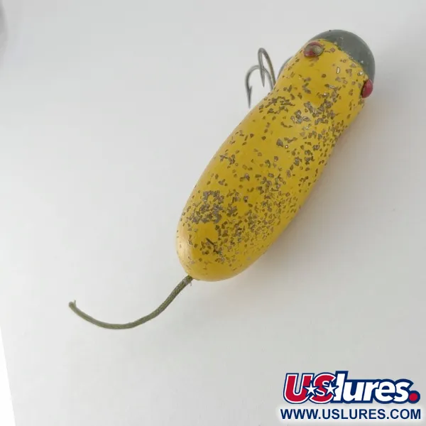 Vintage  Horrocks-Ibbotson Vintage Horrocks Ibbotson HICO Mouse Tack Eye , 1/2oz yellow /metal eyes fishing lure #23623