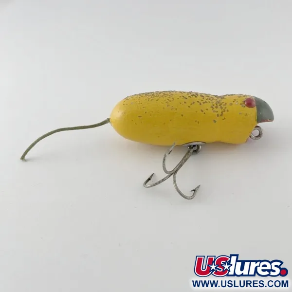Vintage  Horrocks-Ibbotson Vintage Horrocks Ibbotson HICO Mouse Tack Eye , 1/2oz yellow /metal eyes fishing lure #23623