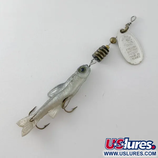 Vintage   Mepps Comet Mino 1 (1970s), 3/16oz silver spinning lure #23634