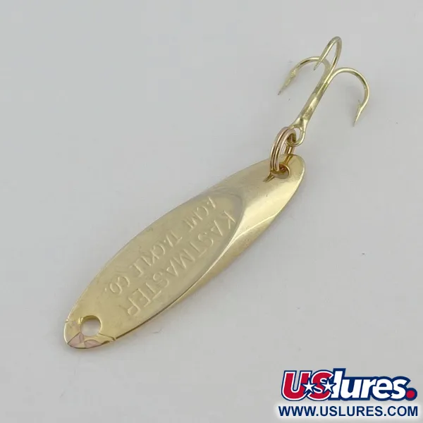 Vintage  Acme  Kastmaster, 1/8oz gold fishing spoon #23637