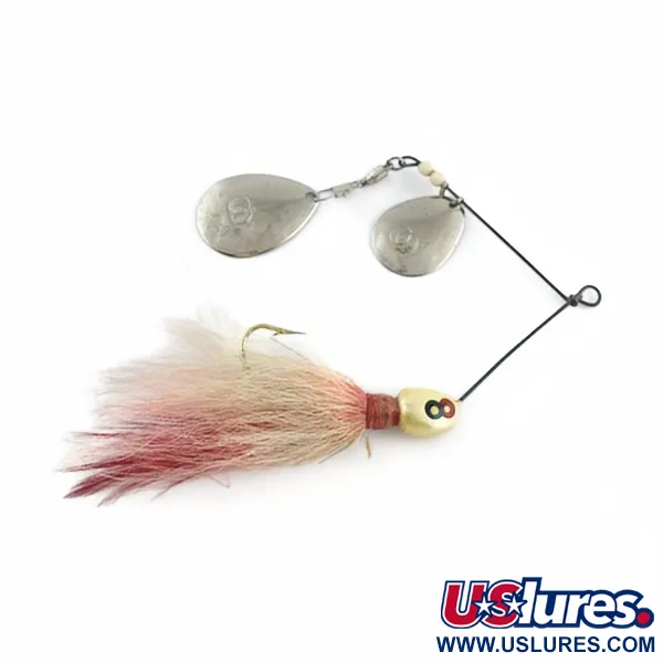 Vintage    GRASSL’S DOUBLE OO Spinnerbait, 1/2oz silver spinning lure #23653