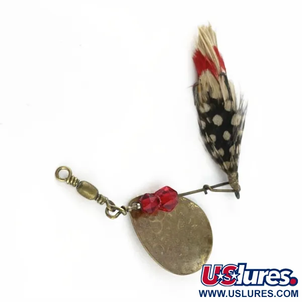 Vintage  Pflueger  Pfluerger Bear Valley 3, 1/4oz brass spinning lure #23656