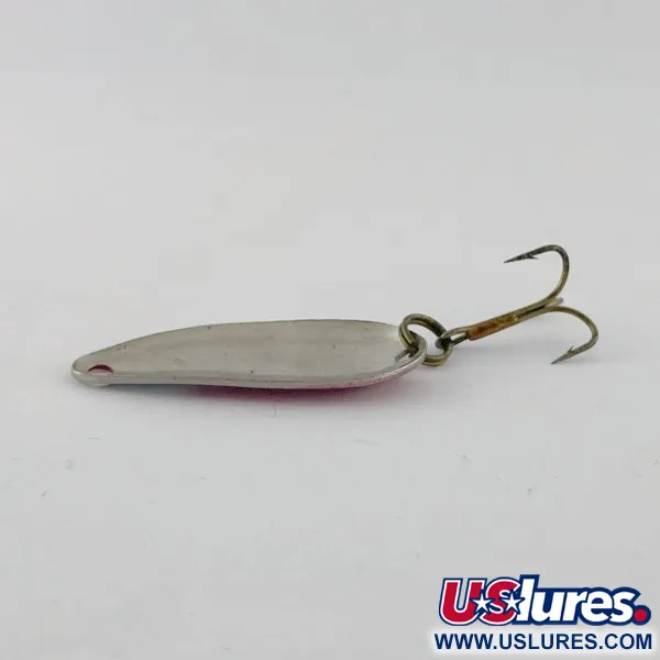 Vintage   Kmart Spoon, 3/16oz nickel/red fishing spoon #23660