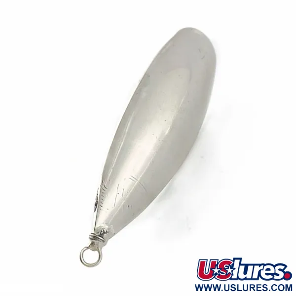 Vintage   Luhr Jensen Silver Spoon, 3/4oz nickel fishing spoon #23661